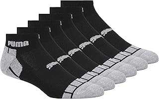Men's 6 Pack Quarter Crew Socks