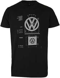 Genuine VW Driver Gear VW Logo Specifications T-Shirt Tee - X-Large - Black