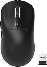 X3 Lightweight Wireless Gaming Mouse with Tri-Mode 2.4G/USB-C Wired/Bluetooth,Up to 26K DPI, PAW3395 Optical Sensor,Kailh GM8.0 Switch,5 programmable Buttons for PC/Win/Mac(Black)