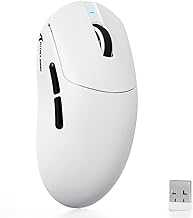 ATTACK SHARK X8 SE 55g Superlight Wireless Gaming Mouse,BK52820 Tri-Mode BT/2.4G Wireless/Wired Mouse,25000DPI,500mAh Battery,Med to Large Hand Size,5 Programmable Buttons for Pc/Mac(White)