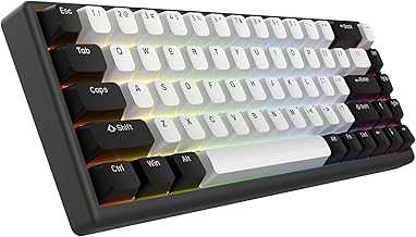 Polar 65 -CNC Magnetic Gaming Keyboard w Rapid Trigger, Hall Effect Switches, CNC Aluminum Frame, Rapid Trigger, 65% Compact, Bright RGB, Dual-Shot PBT Keycaps - Black Panda