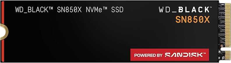 2TB SN850X NVMe SSD Internal Solid State Drive - Gen4 PCIe, M.2 2280, Up to 7,300 MB/s - WDS200T2X0E