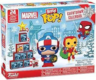 Pop! Bitty Countdown Calendar: Marvel Comics - 24 Days of Surprises - Collectible Vinyl Mini Figures - Mystery Box - Gift Idea - Holiday Present for Kids - Christmas or Birthday Countdown