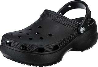 Women's Classic Platform Clogs, Platform Shoes, Black, 7 Women