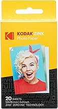 2x3" Sticky-Backed ZINK Photo Paper (20 Sheets) - Compatible With Kodak Printomatic Instant Camera