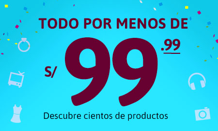 Todo a menos de S/ 99