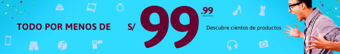 Todo a menos de S/ 99